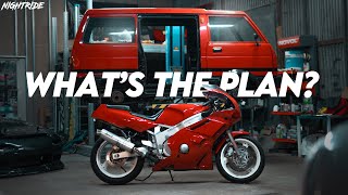 HOW are we going to swap Motorbike into a little van? + Yamaha FZR600 painting