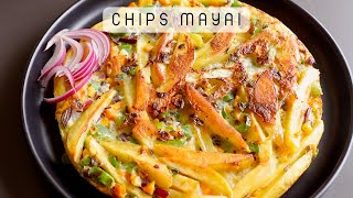 Mix fries and eggs and you will be amazed with this dish. Fries and Eggs Omelette! Zege!