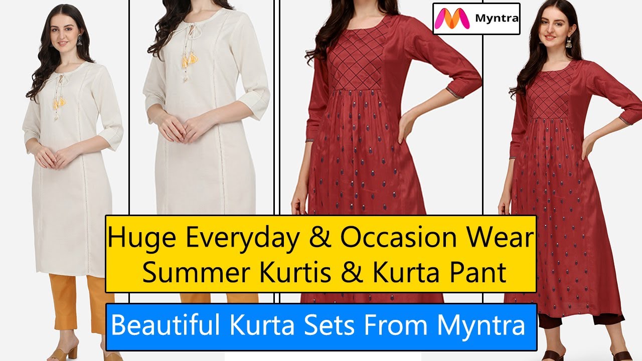 MYNTRA Kurta Sets Haul Under 1000/- Rs | The Best | Super Style Tips -  YouTube