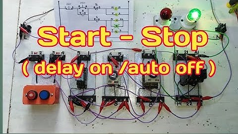 Start Stop delay on / automatic off wiring tutorial (Tagalog) Basic Motor Control Tutorial