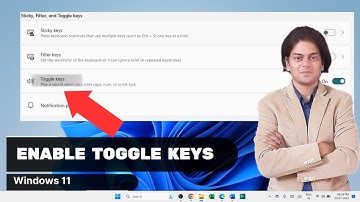 How to enable toggle keys in windows 11?