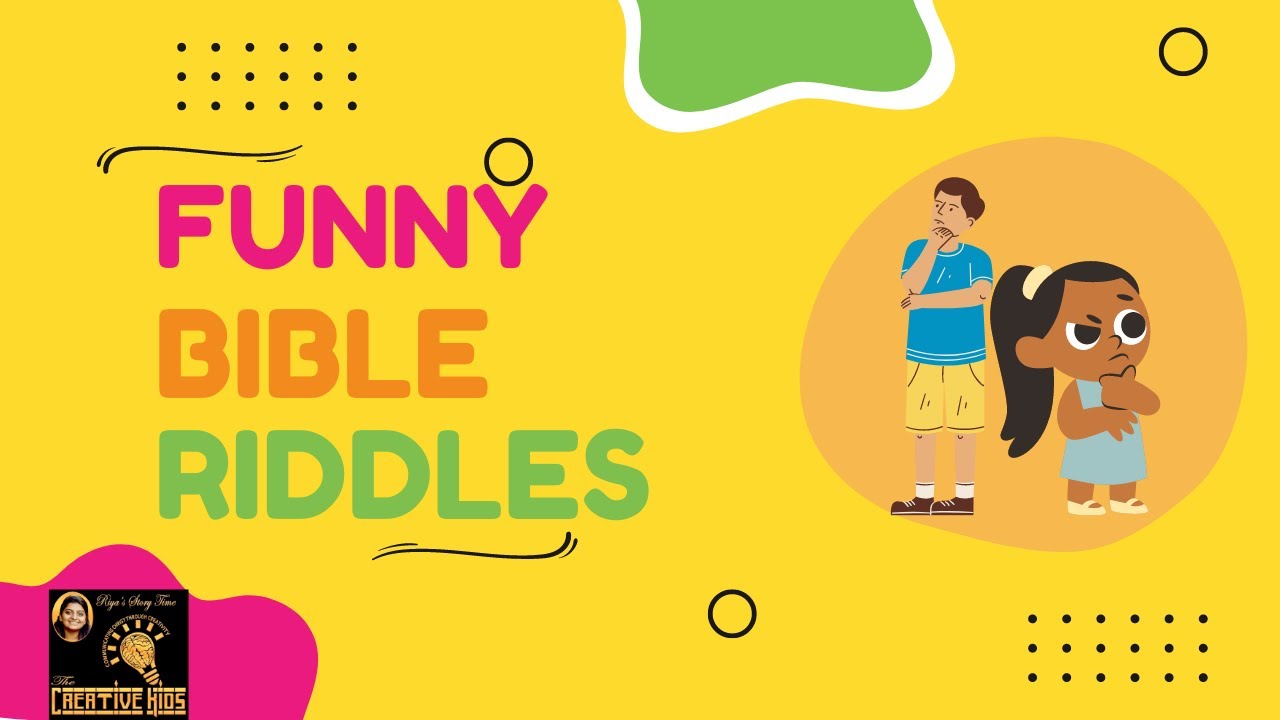 Bible Riddles for kids Pause and commentfun time for kidsCreative