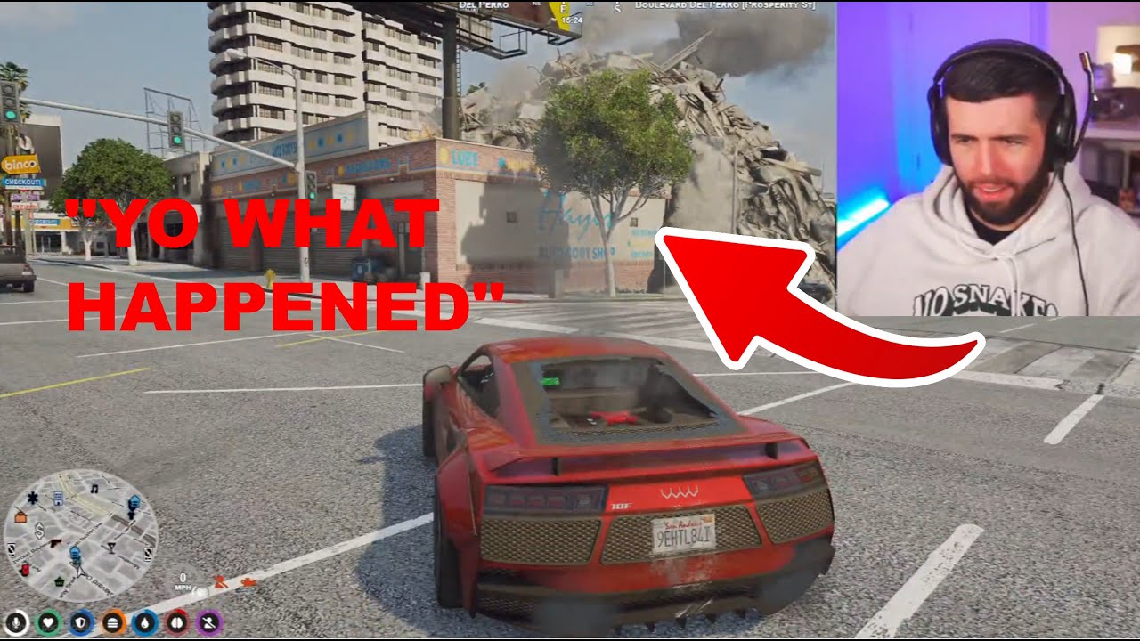 Tommy T Reacts To Hayes Being Blown Up | GTA Mandem NoPixel 3.0