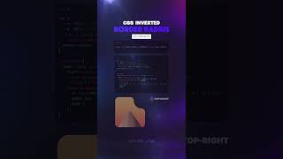 👉CSS Trick You Didn’t Know 👀 Inverted Radius 🔥 | Concave Corner Trick #shorts