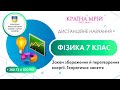 Дистанційне навчання фізика 7 клас. Закон збереження й перетворення енергії