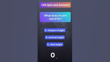 CSS Quiz 25 of 1000 | Cascading Style Sheets Quiz and Answers | Web Development Skills