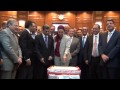 ياسر رزق ..يحتفل بنجاح مؤتمر