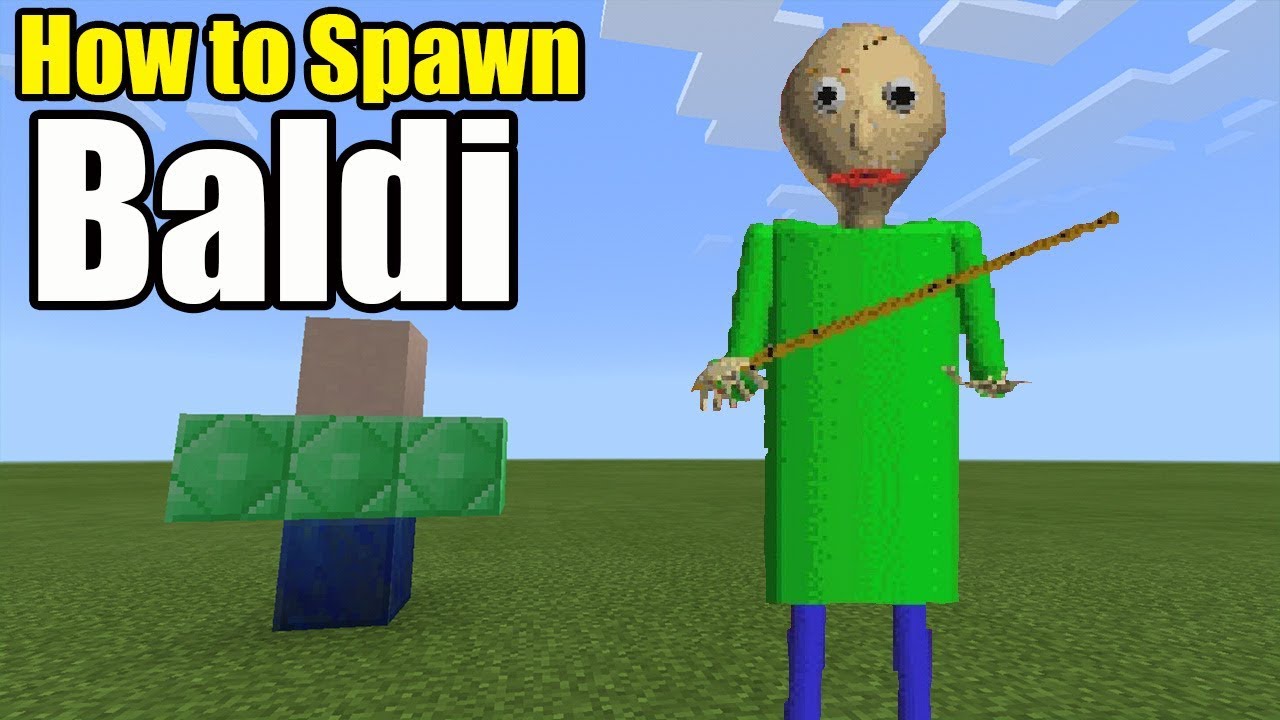 How to Spawn BALDI  Minecraft PE Download