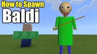 How To Spawn Baldi Minecraft Pe