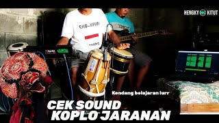 Cek sound dangdut jaranan Kalem glerrr - jangan marah