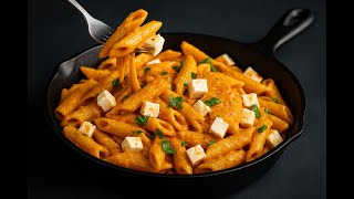 Halloween Creamy Pumpkin Pasta with Feta | Easy & Delicious Penne Recipe