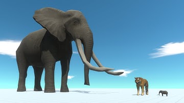 GIANT ELEPHANT & TINY ELEPHANT vs EVERY UNIT - Animal Revolt Battle Simulator