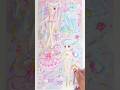 Satisfying 3D Puffy Sticker Sounds 💖 Cute Anime Girl Styling #Shorts #PaperDIY #sticker #asmr