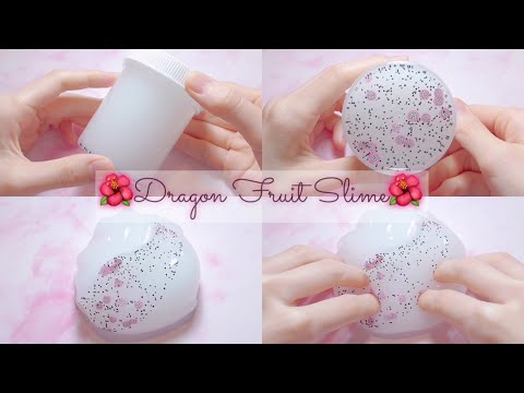 ?ドラゴンフルーツ風スライム?《ASMR》《音フェチ》dragon fruit slime