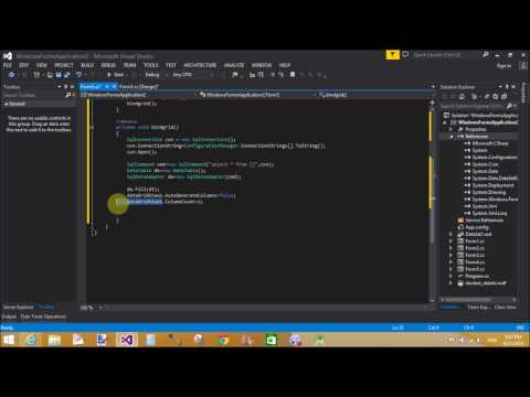 Bind Specific Columns of Datatable to Datagridview in C# Windows