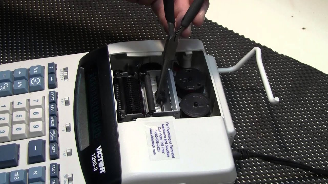 How to Remove a Paper Jam From Your Victor Printing Calculator YouTube
