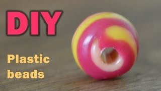 DIY: COLORFUL BEADS FROM PLASTIC BOTTLE TOPS