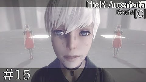 9S And A2 Battle Through The Tower - Nier Automata Route C Part 15 - No Commentary