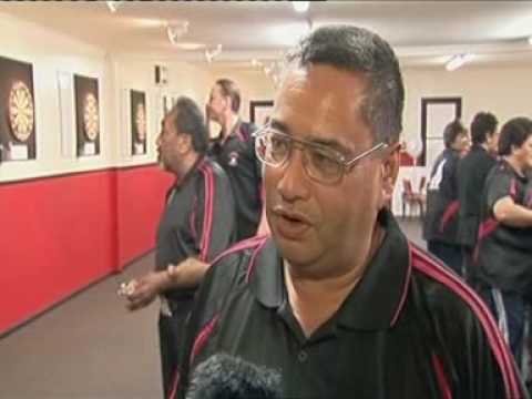News 2nd November 2009: New Zealand Aoteaaroa Maori Darts Tournament. Taradale'a Phil Hazel beat Kapi Mana's Errol Wilson 4 nil to clam the Men's Singles Event and Taumarunui's Sisters Marion Morgan and Jannette Jonathan battled out the Ladies Singles Event with Marion winning 4 - 3. All players must be affiliated to the NZ Darts Council and be of NZ MÄori heritage. On Entry forms, a nominated Kaumatua or referee to prove his/her whakapapa will be required www.maoritelevision.com www.nzdarts.com