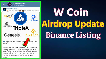 w coin airdrop update | w coin listing on binance | w coin news 