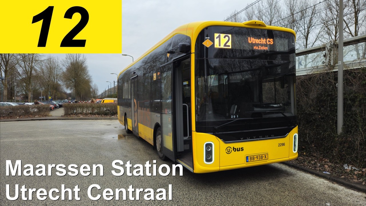 Busdriver's POV - U-OV lijn 12: Station Maarssen - Utrecht CS  | Transdev Utrecht |  2296 | 2026