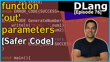 [Dlang Episode 76] D Language - Functions - Part 19 of n - ‘out’, function parameters