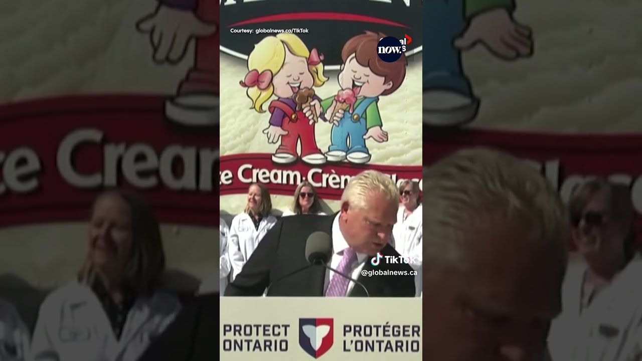Doug Ford Chows Down On Chapman S Ice Cream During Press Conference