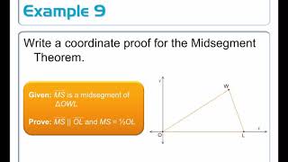 Midsegment Theorems and Coordinate Proof, 06