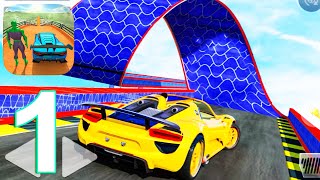 Superhero GT Racing Car Stunts Gameplay Walkthrough Part 1 (IOS/Android) screenshot 4