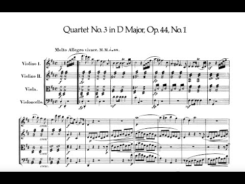 Felix Mendelssohn - String Quartet No. 3 in D major, Op. 44 (Artemis  Quartet) 