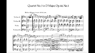 Felix Mendelssohn - String Quartet No. 3 in D major, Op. 44 (Artemis Quartet)