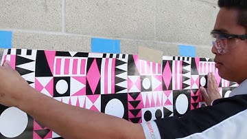 Installing Large Exterior Wall Graphics