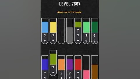 Water sort puzzle level 7667