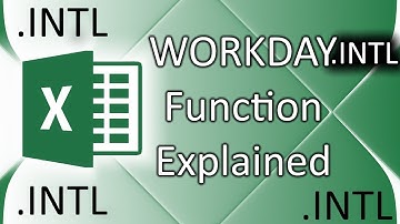 How to use WORKDAY.INTL Function in Excel 2016