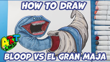 How to Draw Bloop vs El Gran Maja