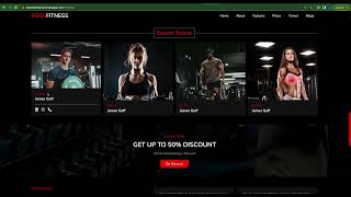 The Boss Fitness Website screenshot 1