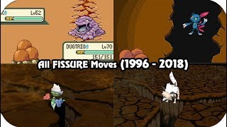 Evolution of Pokémon Moves - FISSURE (1996 - 2018)