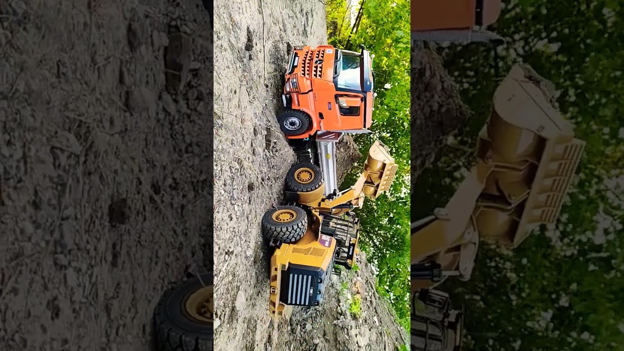 RC Action Movies - Caterpillar and Mercedes-Benz