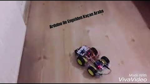 Arduino ile Engelden Kaçan Araba Robotu TEST1-Grup üyeleri açıklamada verilmiştir.