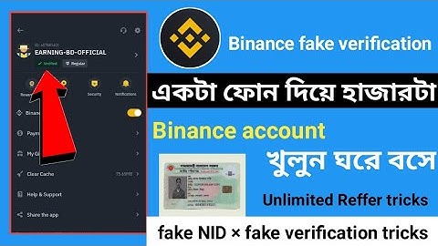 binance fake kyc trick | binance unlimited kyc verification | how to do fake kyc in binance |