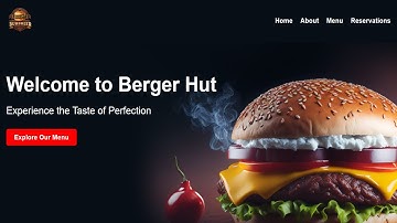 100% Free | How to Make a Burger Restaurant Website Using HTML CSS & JavaScript