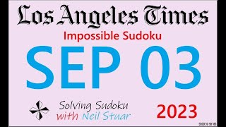 LA Times  Impossible Sudoku, Sep 03, 2023 Net Worth