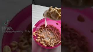 I was eating cereal before my  first day at school and the second i took a bite #fyp #funny #eww #fy