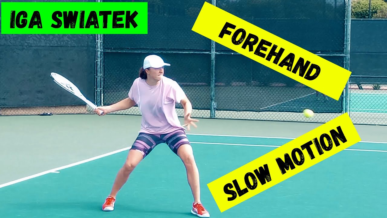 Iga Swiatek 🔥🎾 forehand slow motion 🔥🎾 WTA tennis 2023 🔥🎾