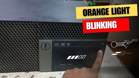 Dell Optiplex 7040 Orange Light Blinking On Startup No Display Some Times Show Display With Linings