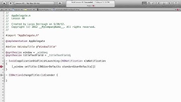 Cocoa Programming L40 - NSUserDefaults