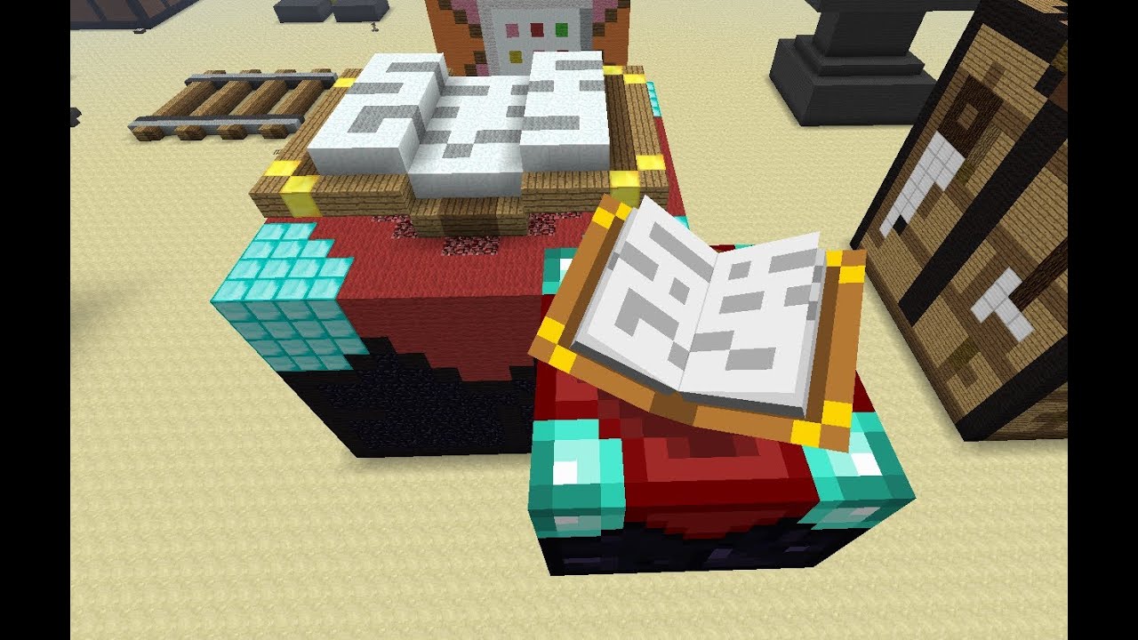 Minecraft Mega Blocks -- Ep 3: Piston, Enchanting Table and Minecart