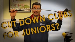 Cutting down golf clubs for juniors Clearance