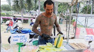 Amazing! Gangster Fruit Cutting Skills - Thai Street Food by Foodie Camp 푸디캠프 22,017 views 4 months ago 4 minutes, 55 seconds