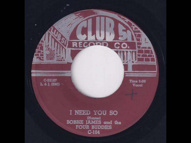 Assista a Bobbie James & The Four Buddies - I Need You So 1955 no YouTube